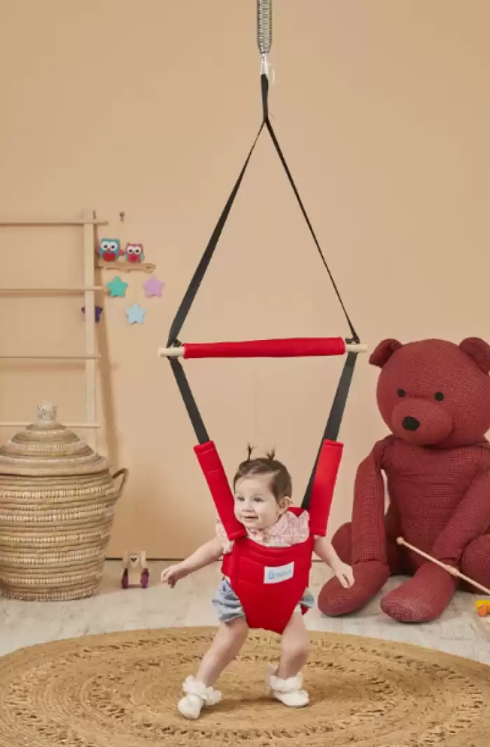 Hoppala Zıpzıp Yüz Korumalı Kanguru, Yaylı Denge Bebek Yürüteci - interartyazilim.com.tr