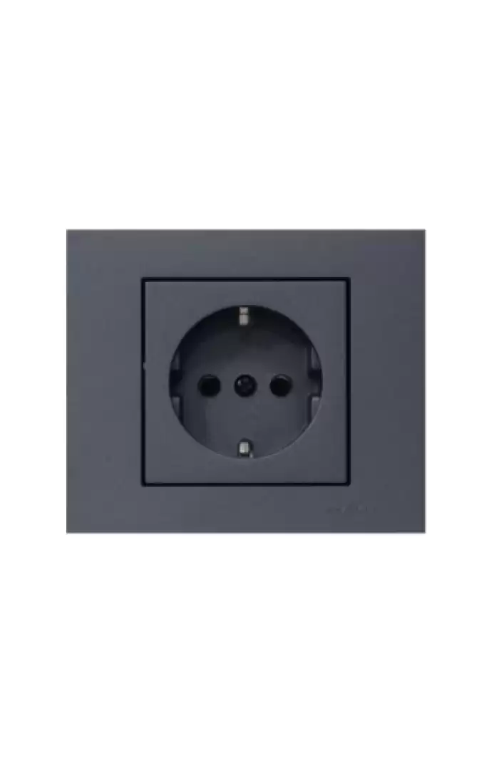 Grano Füme Topraklı Priz - interartyazilim.com.tr