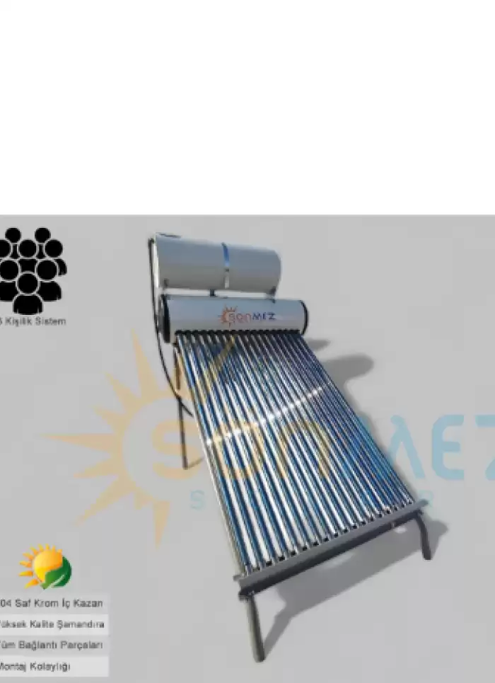 Solar Enerji 18x Vakum Tüplü Güneş Enerji Sıcak Su Sistemleri - interartyazilim.com.tr